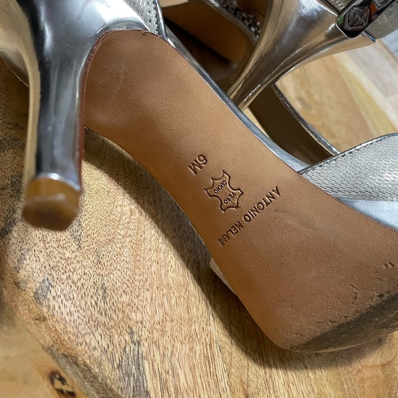 Antonio Melani Silver high heels with jewel embellishments - Picture 12 of 16